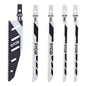 Lame de scie sauteuse vendue par 5 Long 102 mm Ryobi