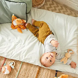 Doudou plat renard Léonard Les Fripons