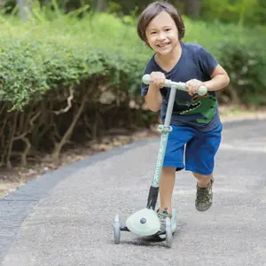 Trottinette Junior Foldable Ecologic Lights Pistache