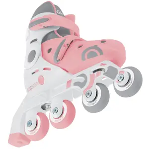 Rollers Learning Skate évolutif 2 en 1 Pastel Rose (pointure 30-33)