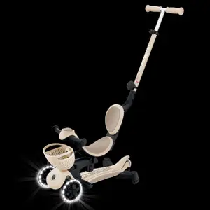 Trottinette Go Up Baby 3 en 1 Lights 360° Taupe