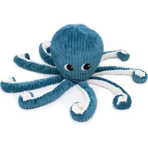 Peluche Filou la pieuvre maman et bébé Les Ptipotos bleu
