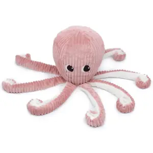Peluche Filou la pieuvre maman et bébé Les Ptipotos rose