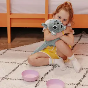 Peluche Miaou le chat maman et bébé menthe (32 cm)