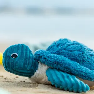 Peluche Les Ptipotos Sauvenou maman et bébé tortue bleu (29 cm)