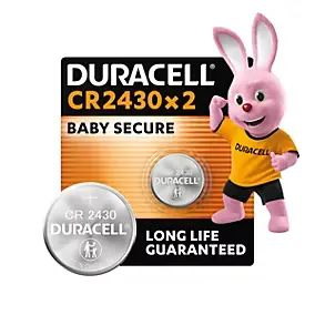 2 piles bouton CR 2430 - Duracell - 3V
