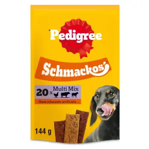 PEDIGREE Schmackos friandises multi pour chien 20 pièces 144g