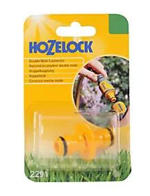 Accoupleur double male Hozelock en plastique