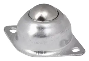 Roulette fixe acier argent - Ø 1,58 cm - 15 kg