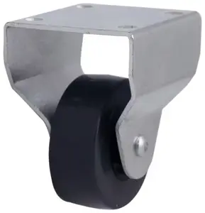 Roulette fixe TPR gris - Ø 4 cm - 20 kg