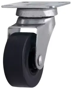 Roulette pivotante TPR gris - Ø 4 cm - 18 kg