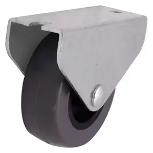 Roulette fixe PVC gris - Ø 5 cm - 30 kg