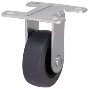 Roulette fixe PU gris - Ø 5 cm - 30 kg