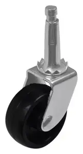 Roulette pivotante nylon noir - Ø. 4 cm - 15 kg