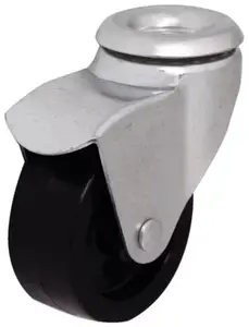 Roulette pivotante PP noir - Ø 3,8 cm - 15 kg