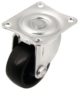 Roulette pivotante PP noir - Ø 3,2 cm - 15 kg