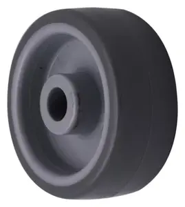 Roulette fixe PVC gris - Ø 5 cm - 35 kg
