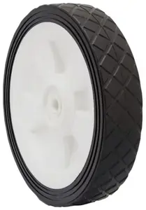 Roulette centrale PVC noir - Ø 20 cm - 40 kg