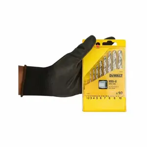 Coffret de 10 forets métal hss-g dewalt