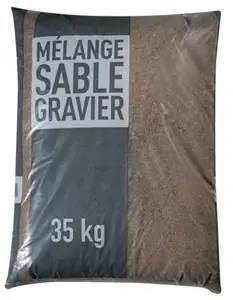 Mélange sable et gravier pour béton sac de 35 kg