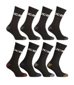 8 paires de chaussettes JCB Workwear 39-43