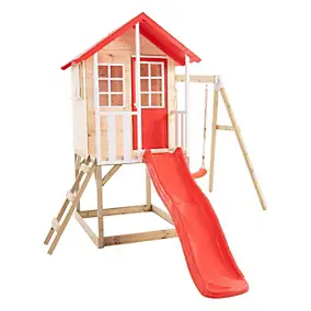 Cabane pour enfant TP Toys Coquelicot avec toboggan et portique