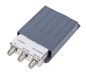 Coupleur extérieur 2 entrées TV UHF/SAT 1 sortie - Fiche F