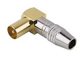 Fiche TV Mâle ø9.52 mm à souder, Or SLX