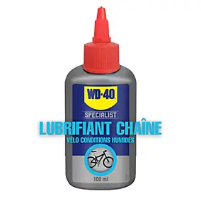 Lubrifiant chaîne de vélo conditions humides WD40 100 ml