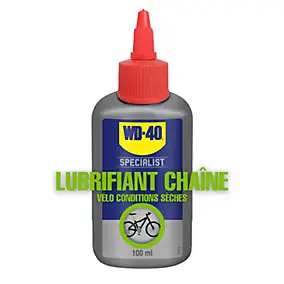 Lubrifiant chaîne de vélo conditions secs WD40 100 ml