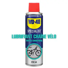 Lubrifiant chaîne de vélo toutes conditions WD40 250 ml