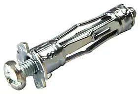 50 chevilles métal pour matériaux creux Molly M4x46mm