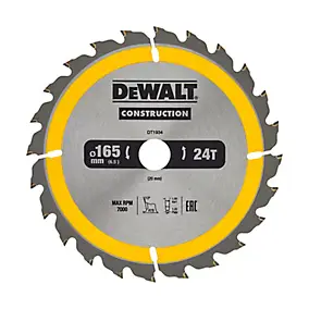 Lame de scie circulaire multimatériaux DeWalt Medium ø165x20mm