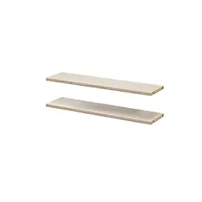 2 tablettes effet chêne GoodHome Atomia L. 71,4 x P. 18,2 cm