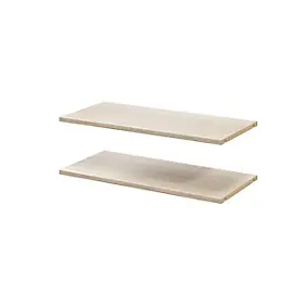 2 tablettes effet chêne GoodHome Atomia L. 71,4 x P. 33,2 cm