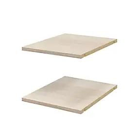 2 tablettes effet chêne GoodHome Atomia L. 33,9 x P. 43,2 cm