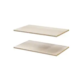 2 tablettes effet chêne GoodHome Atomia L. 71,4 x P. 43,2 cm
