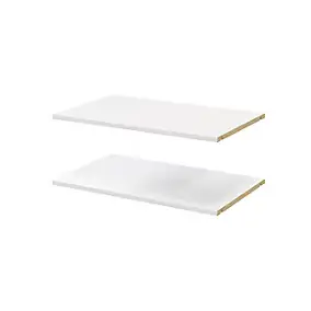 2 tablettes blanches GoodHome Atomia L. 71,4 x P. 43,2 cm