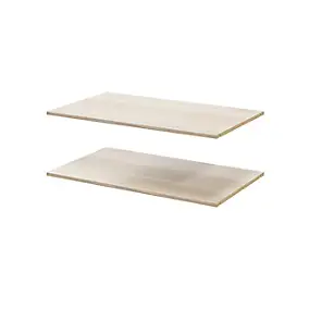 2 tablettes effet chêne GoodHome Atomia L. 96,4 x P. 56,2 cm