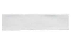 Décor mural "Vernisse" blanc - l. 7,5 x L. 30 cm