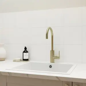 Carrelage mural "Spezzia" blanc - l. 20 x L. 20 cm