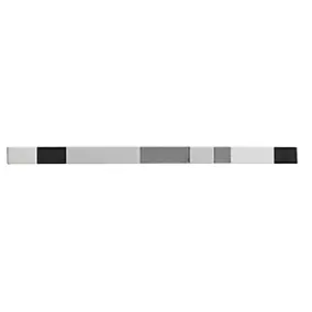 Listel noir brillant 2 x 40 cm Salerna GoodHome
