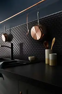 Mosaïque "Trentie" noir - l. 30 x L. 30 cm