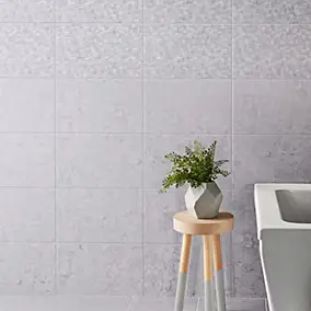 Carrelage mural effet marbre gris L.40 x l.25 cm x ép.8,3 mm, Ideal Marble