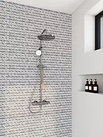 Mosaïque gris et blanc 25,3x29,3cm Ultimate marble