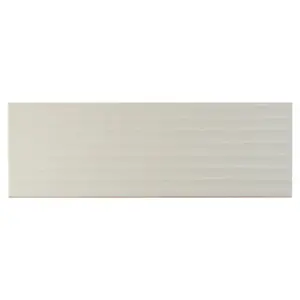 Décor mural "Textile" blanc - l. 20 x L. 60 cm