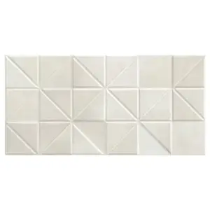 Décor mural "Smooth" blanc - l. 30,5 x L. 61 cm