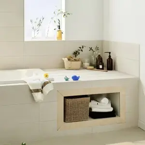 Carrelage mural "Chalky" gris - l. 20 x L. 60 cm