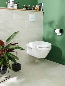 Carrelage mural "Soft travertin" ivoire mat - l. 20 x L. 60 cm