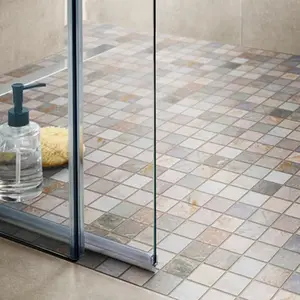 Mosaïque sol/mur pierre naturelle "Quartzite" beige - l. 30 x L. 30 cm